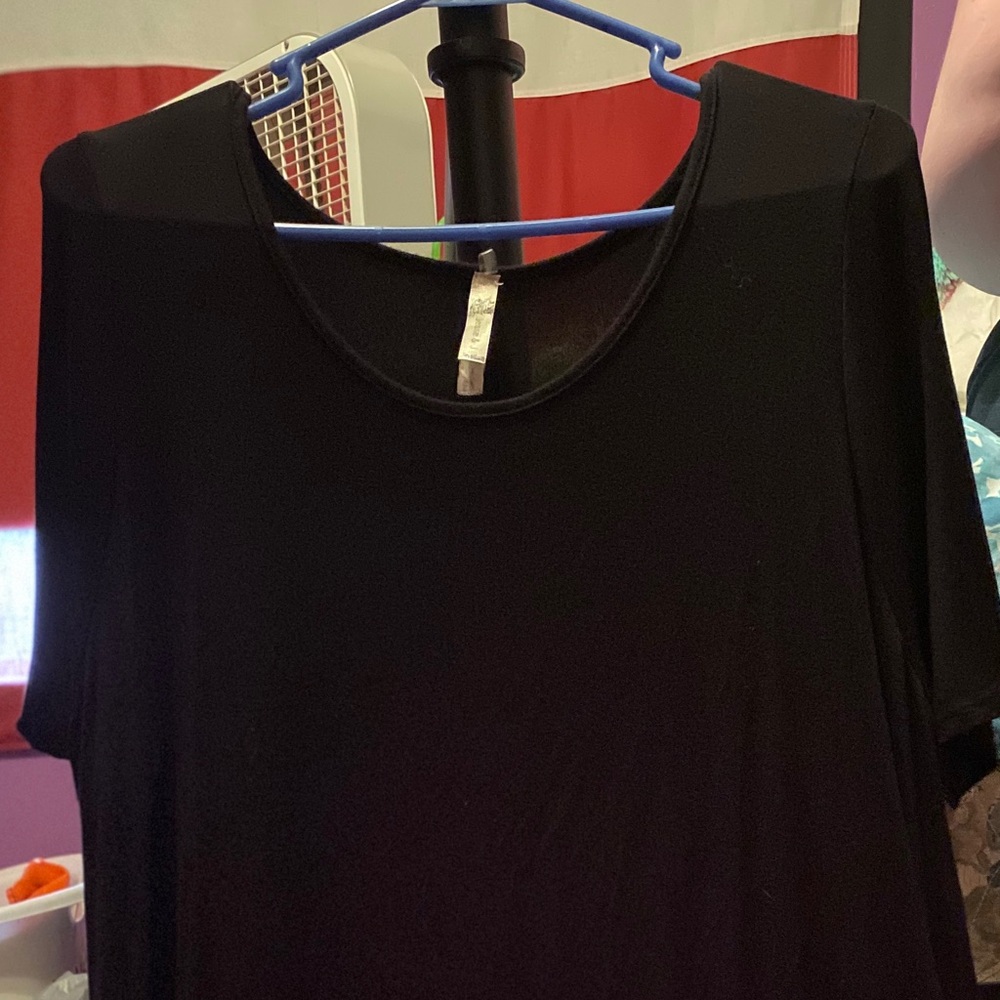 Jessie & J Black T-shirt Dress 2X